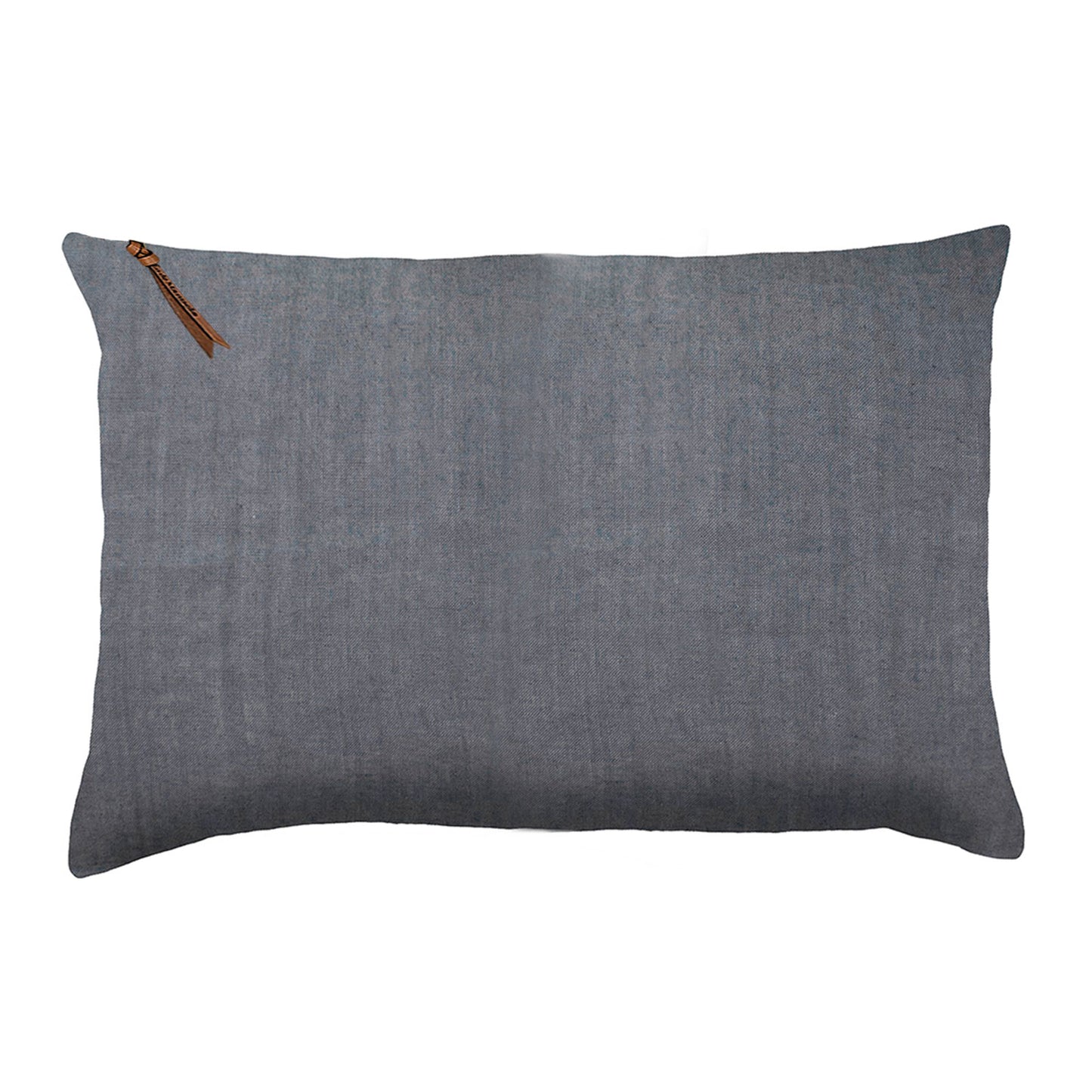 Funda De Cojín · Puro Lino Lavado · Azul Piedra