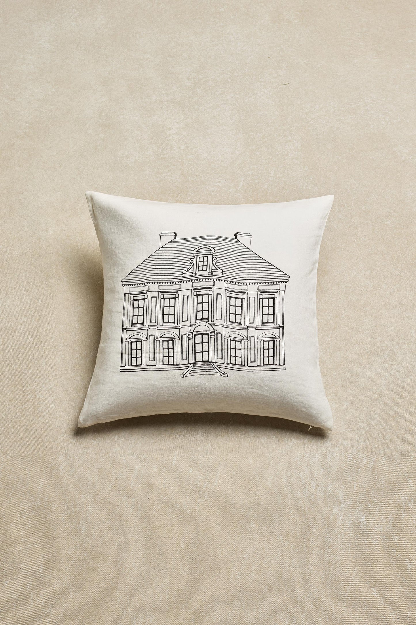 Funda Cojín · Puro Lino Lavado · Casa de Lo de Manuela · Color Marfil