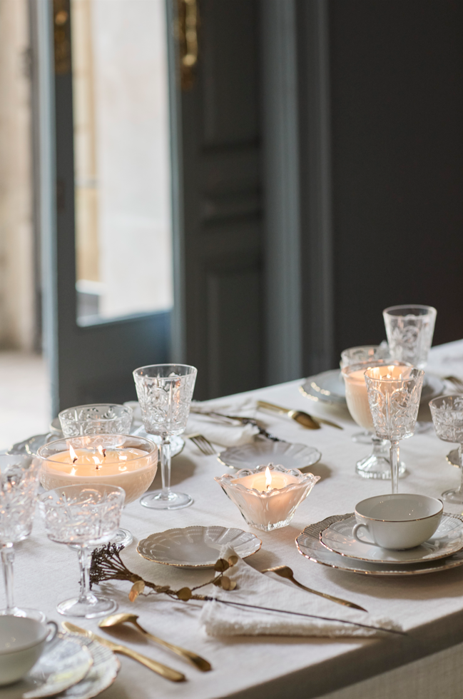 Taza Consomé · Porcelana de Limoges · Coral