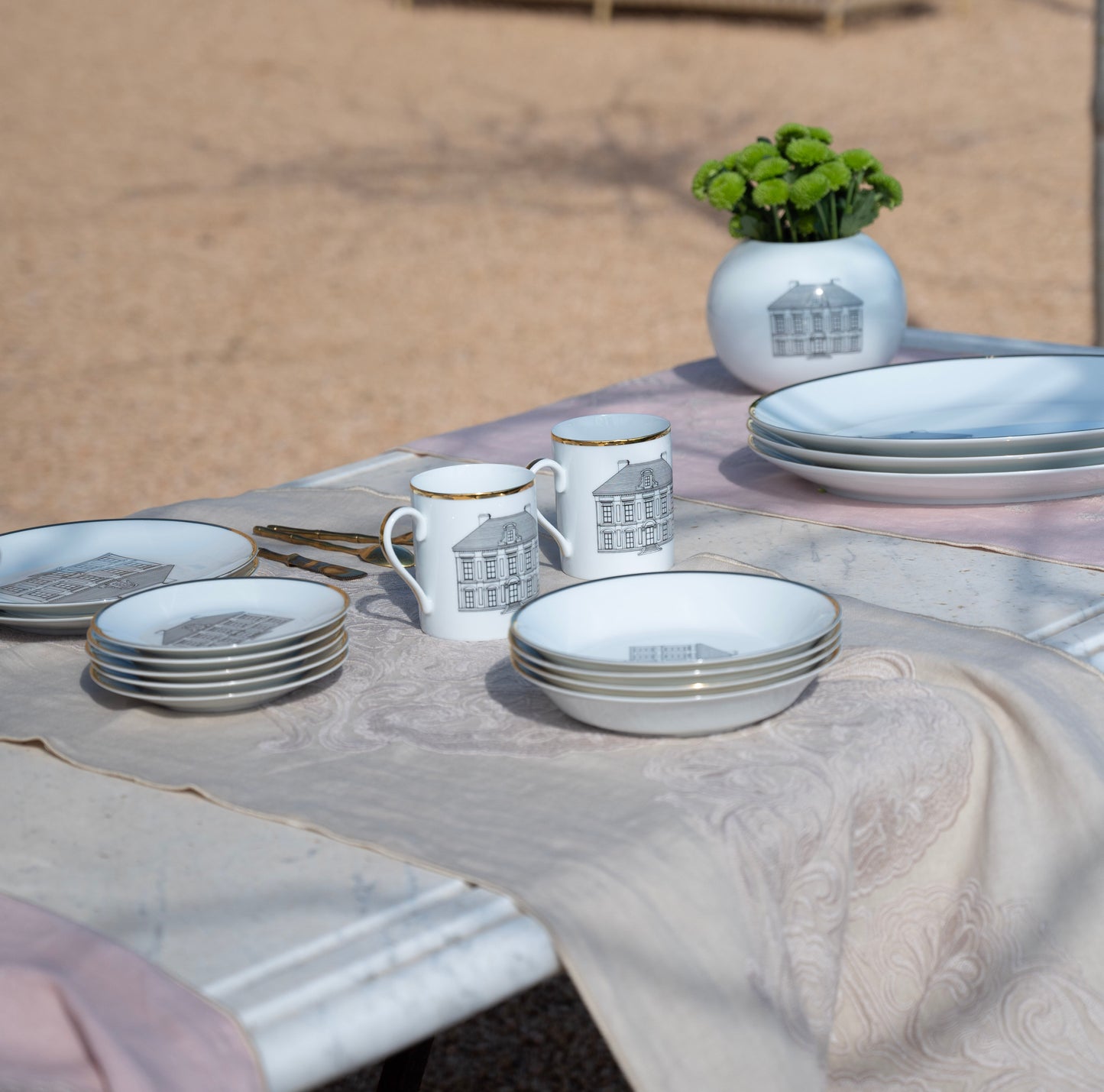 Deep plate - Limoges Porcelain - Design by Casa Lo de Manuela