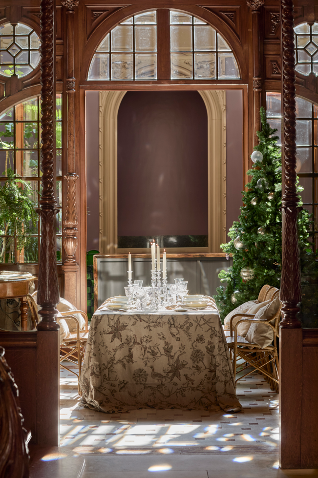 Mantel Estampado · Puro Lino Lavado · Toile Pájaros