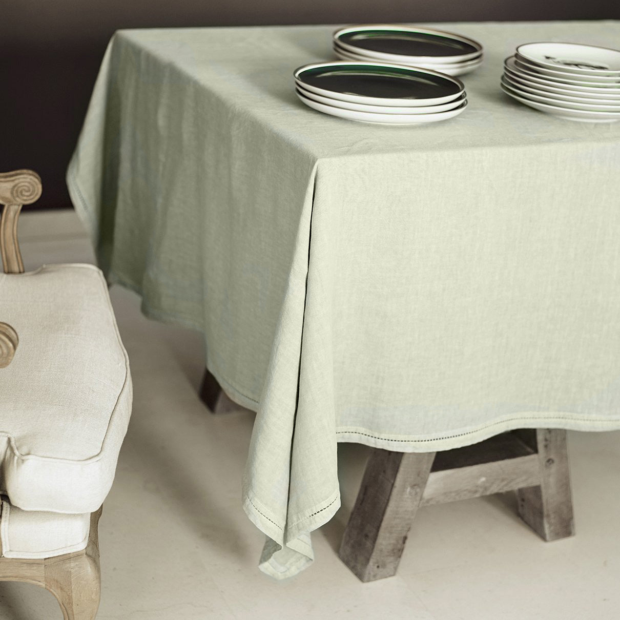 Tablecloth - Pure Linen Washed - Khaki