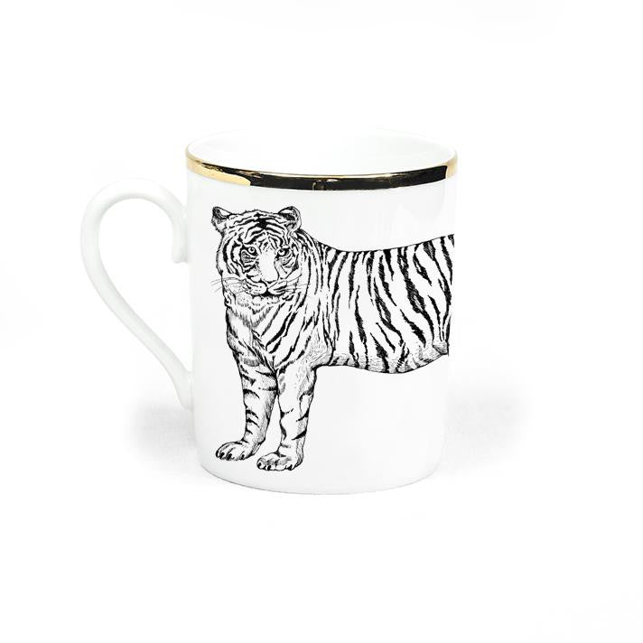 Mug - Limoges Porcelain - Tigre Design - Lo de Manuela