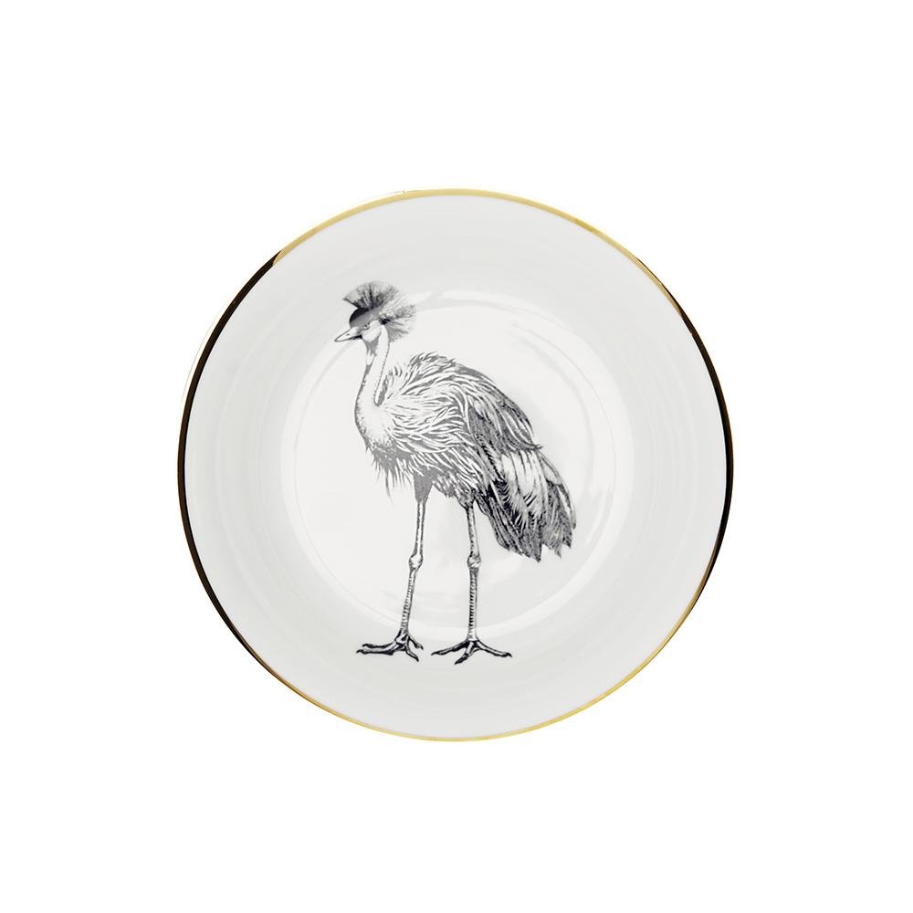Deep Dish - Limoges Porcelain - Crane Design - Lo de Manuela