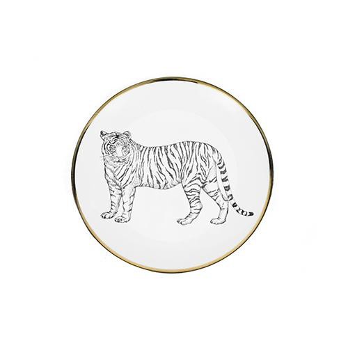 Bread Dish - Limoges Porcelain - Tiger Design - Lo de Manuela