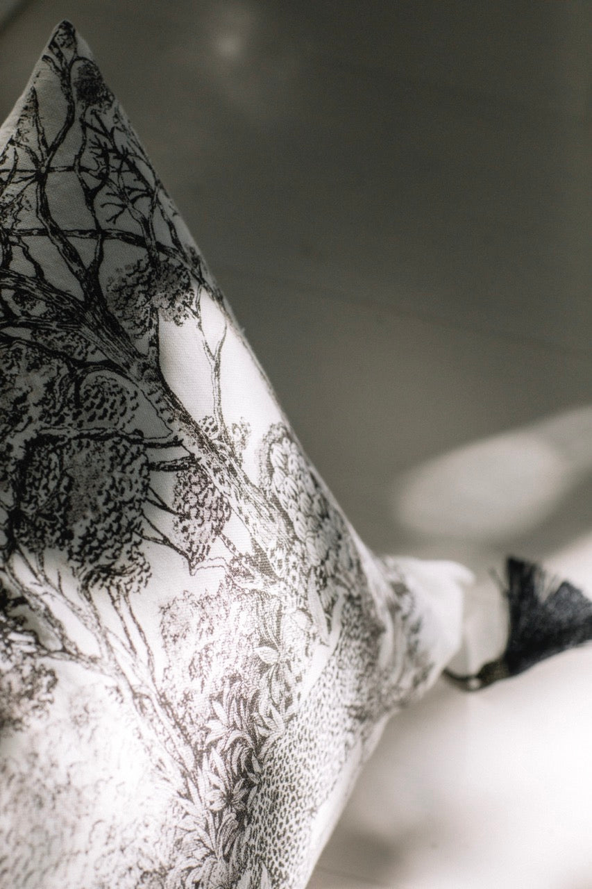 Funda De Cojín · Puro Lino Lavado · Toile de Jouy · Léopard