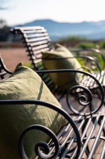 Funda De Cojín · Puro Lino Lavado · Verde Oliva