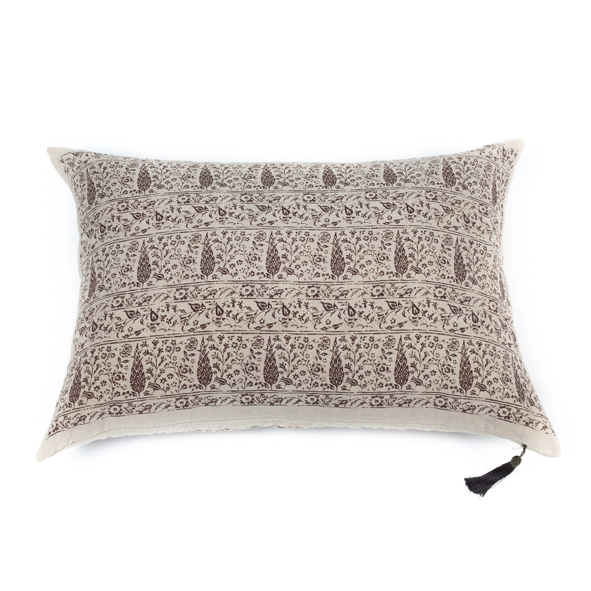 Funda De Cojín · Puro Lino Lavado · Estampación manual · Hayat
