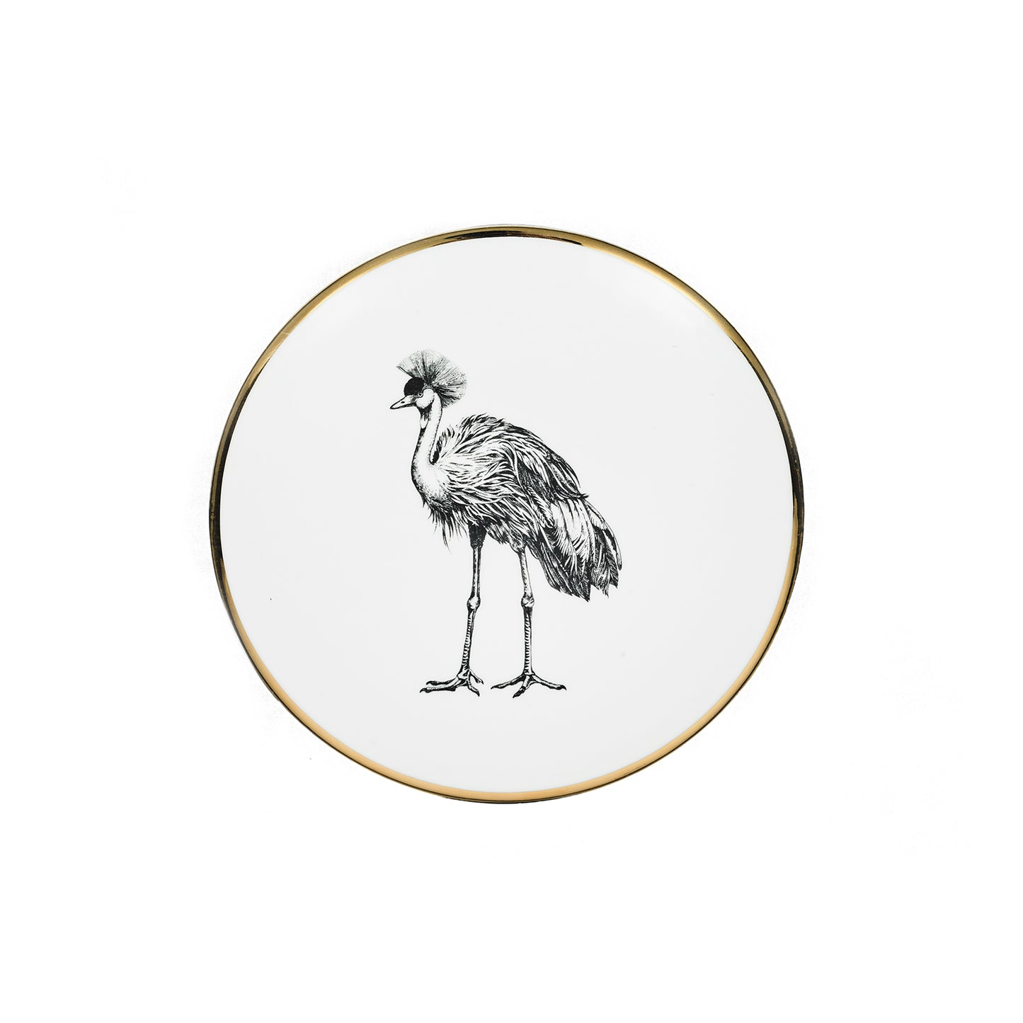 Assiette à dessert - Porcelaine de Limoges - Crane Design