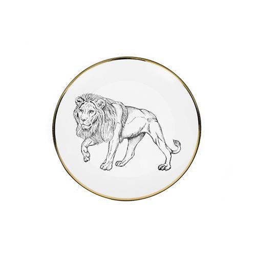 Plat à pain - Porcelaine de Limoges - Motif Lion - Lo de Manuela