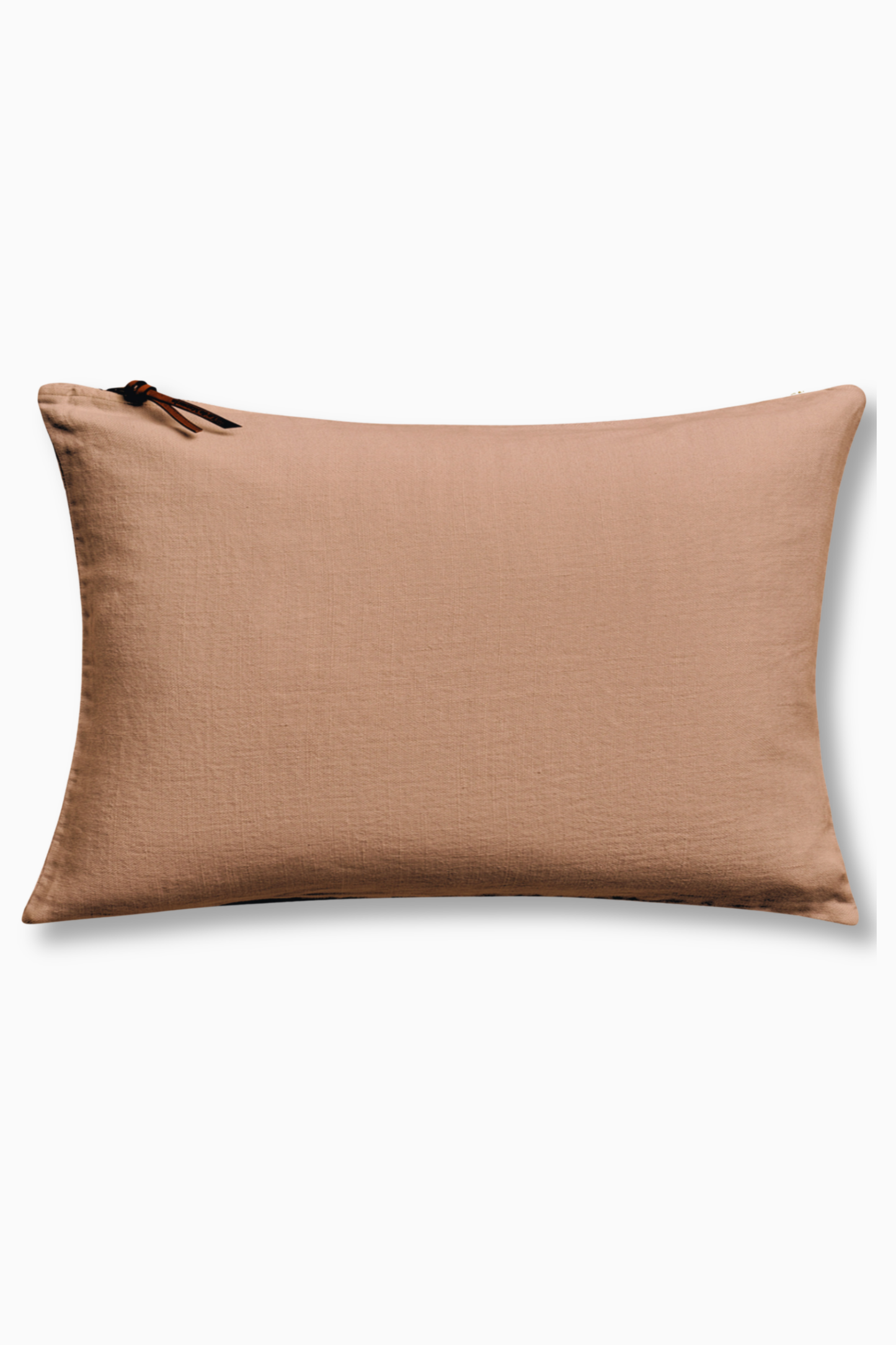 Funda De Cojín · Puro Lino Lavado · Camel Oscuro