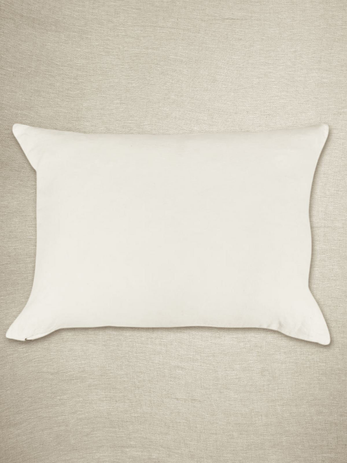 Funda de Almohada · Puro Lino Lavado · Color Marfil