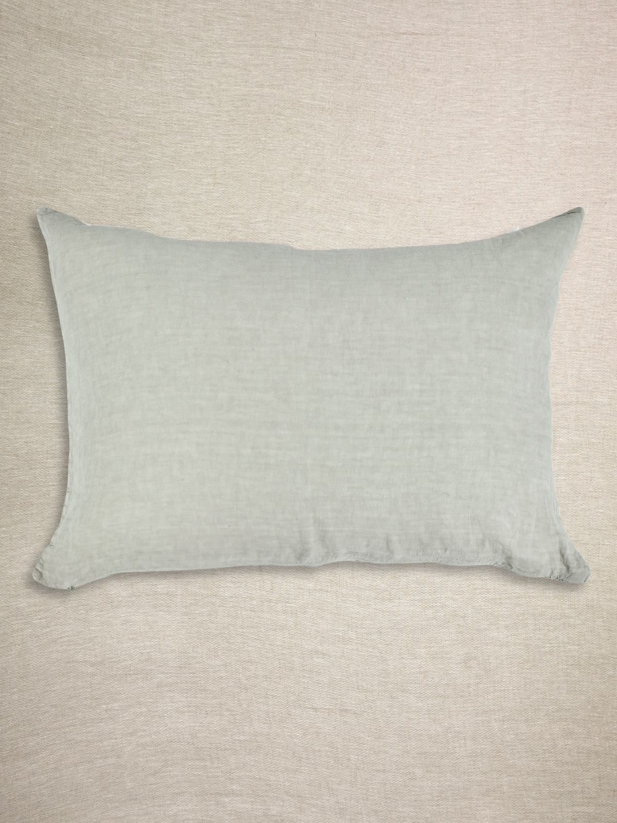 Funda De Almohada · Puro Lino Lavado · Color Caqui