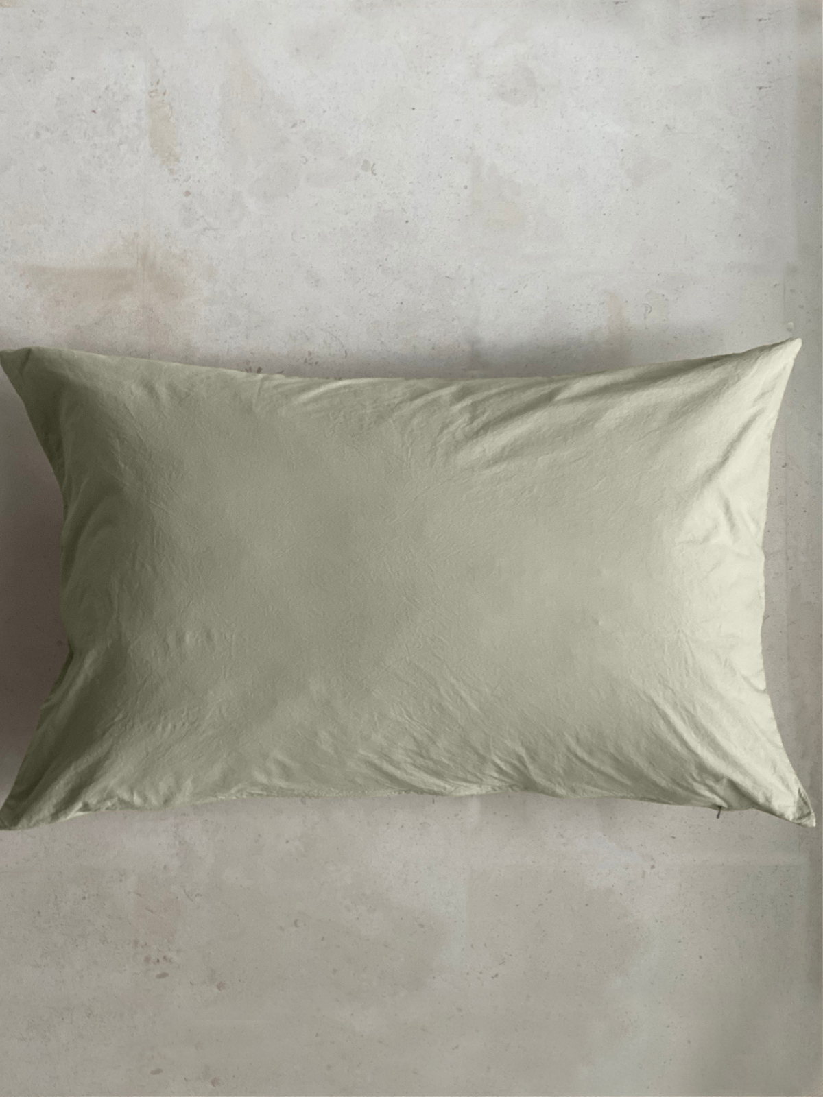 Funda de Almohada · Algodón Lavado · Color Caqui