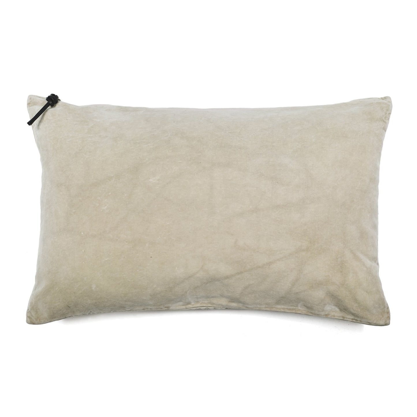 Funda De Cojín 60X40· Terciopelo Lavado · Color Beige - Lo de Manuela