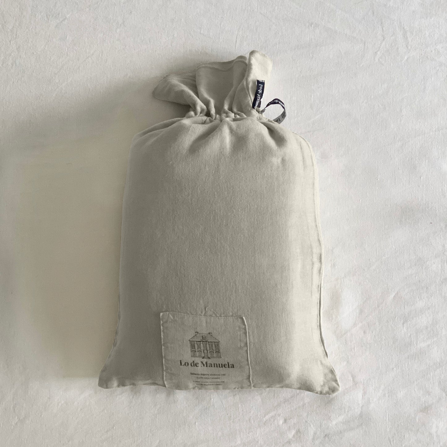 Sábana Bajera · Puro Lino Lavado · Color Beige