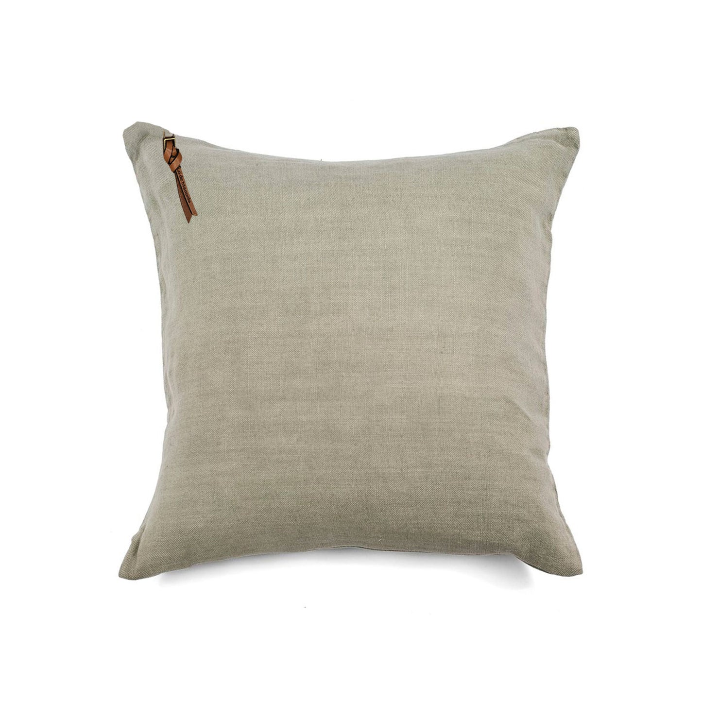 Funda De Cojín · Puro Lino Lavado · Verde Caqui