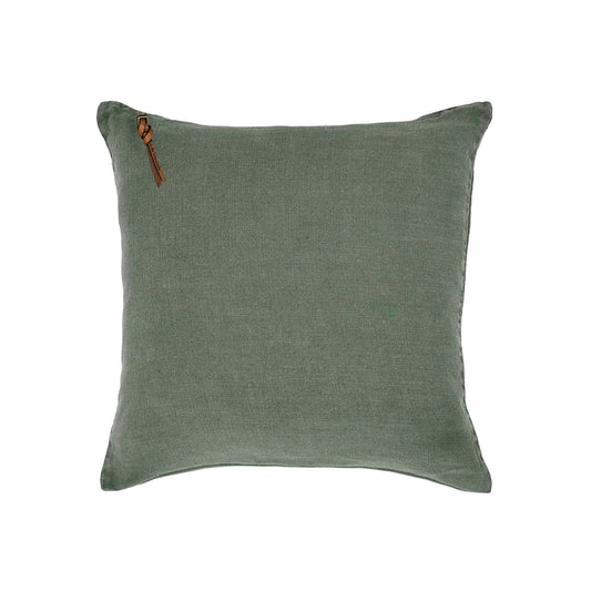 Funda De Cojín · Puro Lino Lavado · Verde Acacia