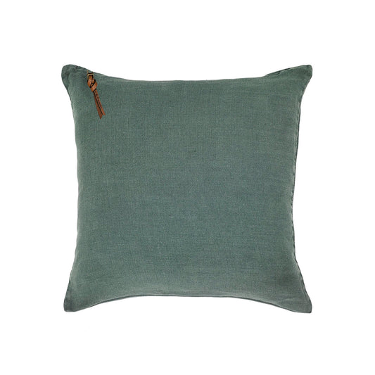 Funda De Cojín · Puro Lino Lavado · Verde Inglés