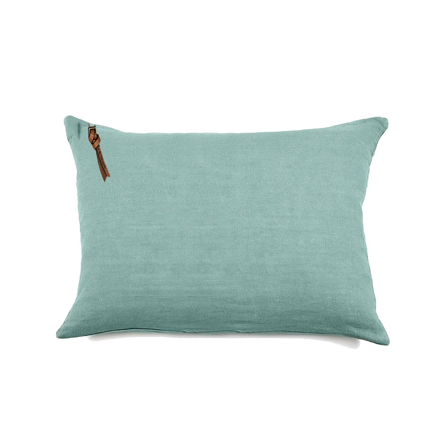 Funda De Cojín · Puro Lino Lavado · Verde Agua