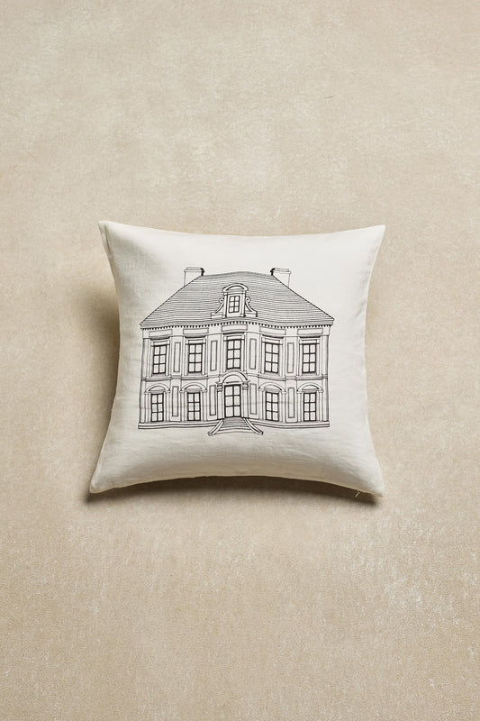 Funda Cojín · Puro Lino Lavado · Casa de Lo de Manuela · Color Marfil