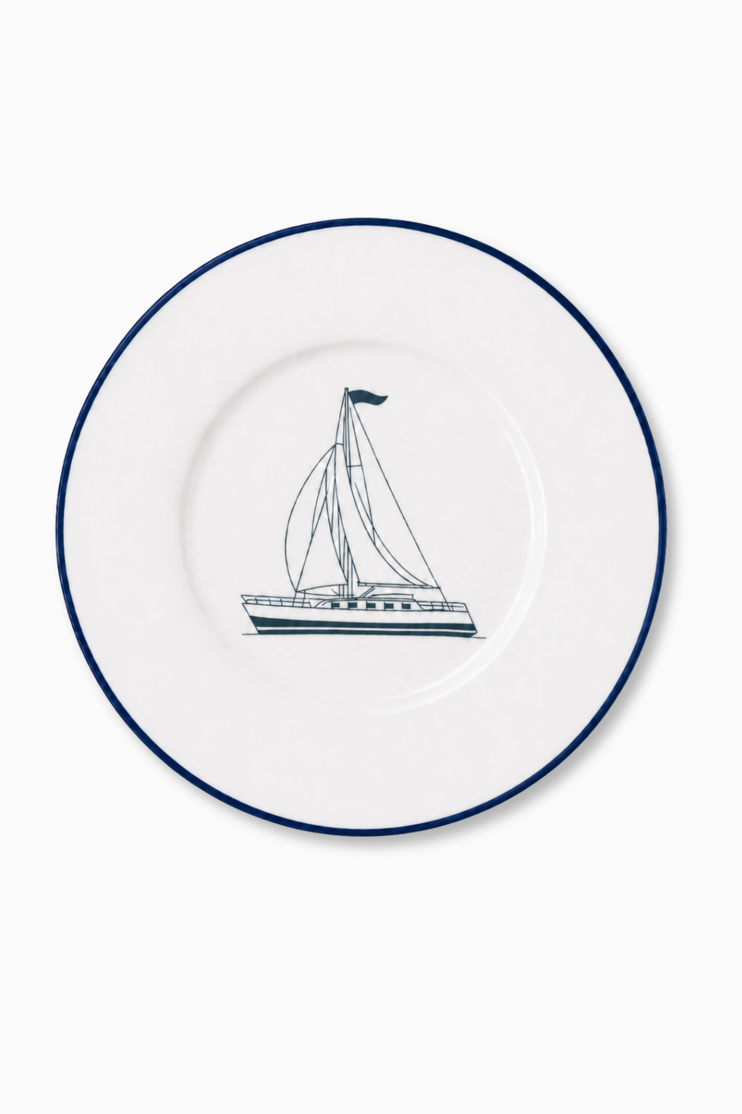 Vajilla · Porcelana de Limoges ·  Barco