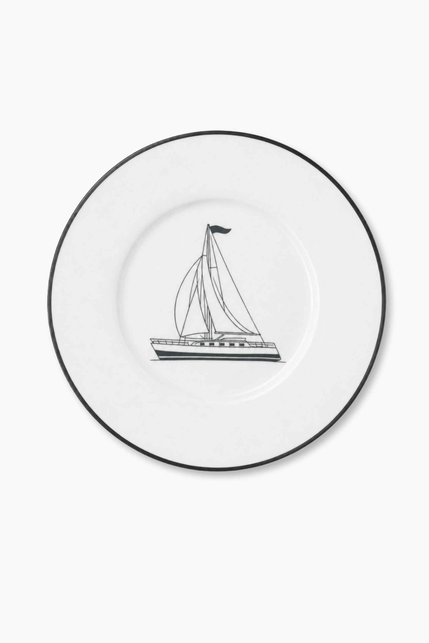 Vajilla · Porcelana de Limoges ·  Barco