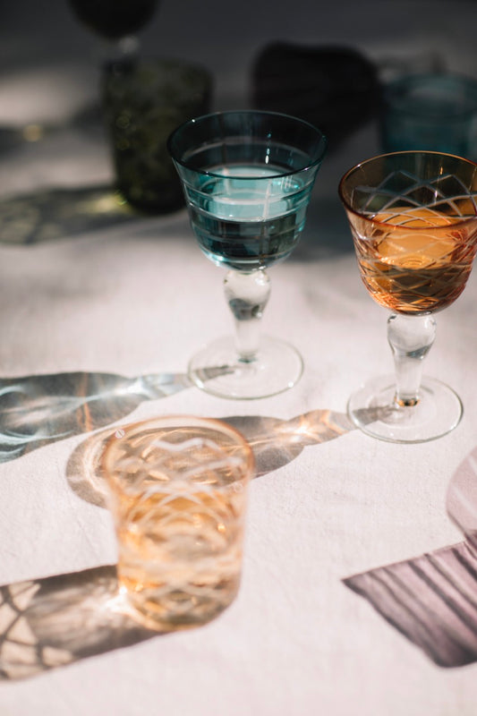 Glasses - Crystal - multicolor - Set of 6