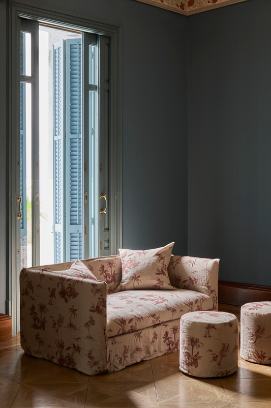 Sofá · Puro Lino Lavado · Palmeras