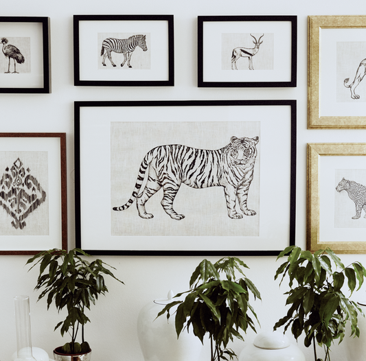 Screen Printing On Linen For Framing - Zebra Design