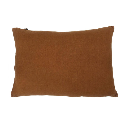 Funda De Cojín · Puro Lino Lavado · Canela