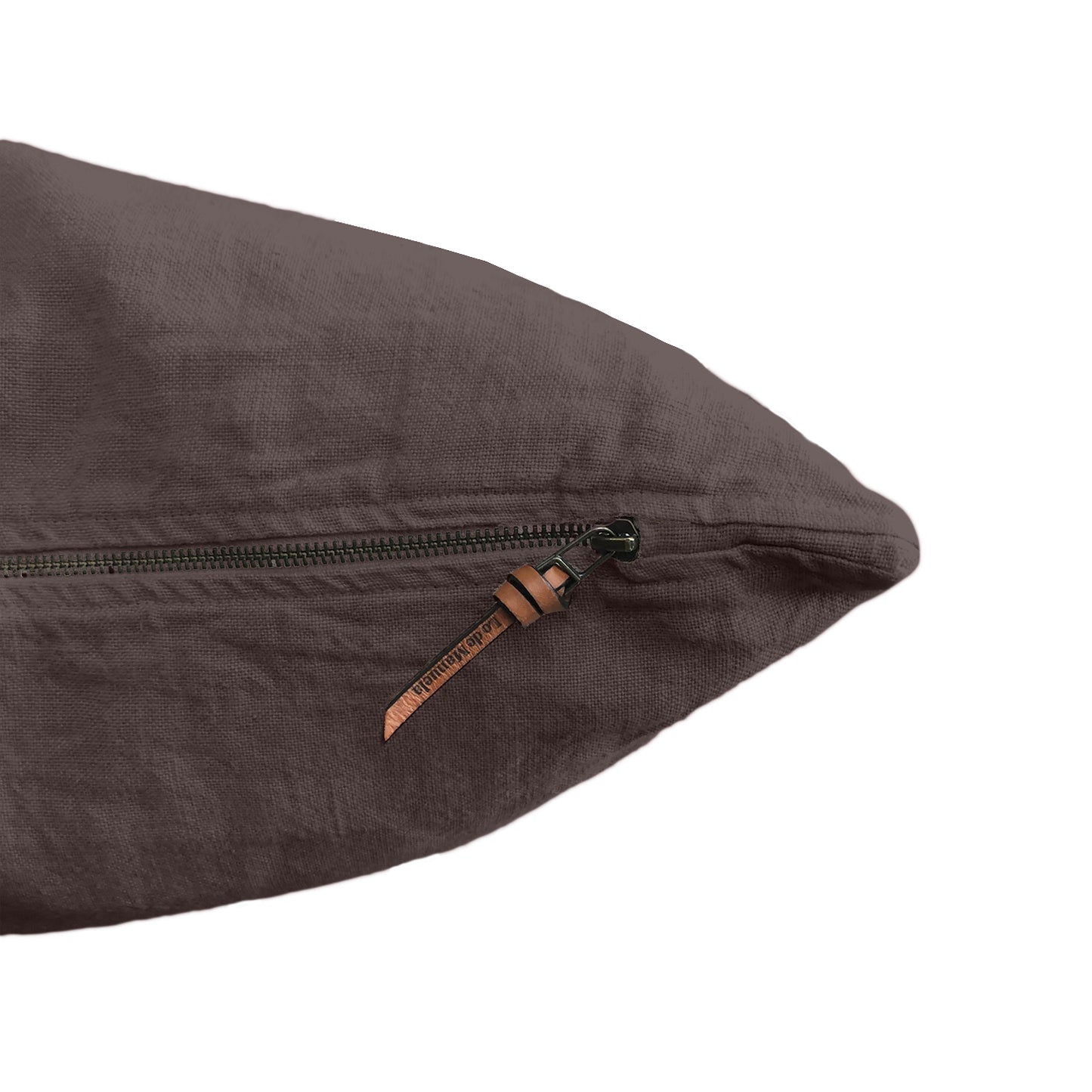 Funda De Cojín · Puro Lino Lavado · Moreno