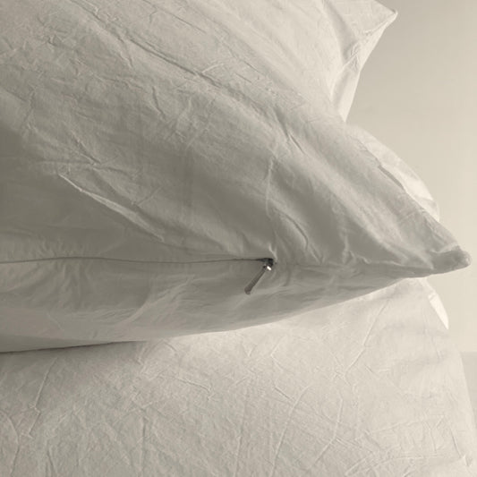 Pillowcase - Washed Cotton - Color Ivory