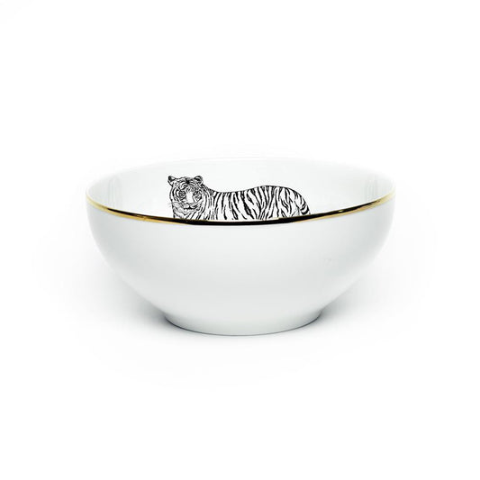 Salad Bowl - Limoges Porcelain - Tigre Design - Lo de Manuela