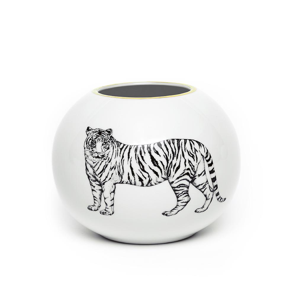 Small Vase - Limoges Porcelain - Tigre Design - Lo de Manuela