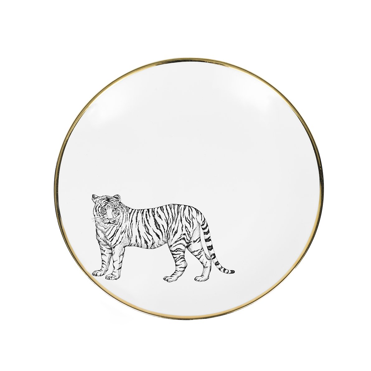 Large Dish - Limoges Porcelain - Tigre Design - Lo de Manuela