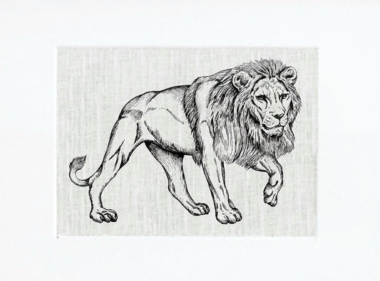 Silkscreen Printing On Linen For Framing - Leon Design