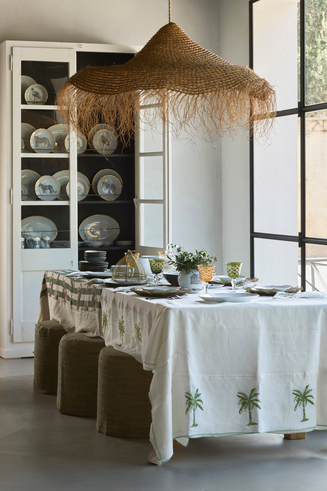 Mantel · Puro Lino Lavado · Diseño Palms