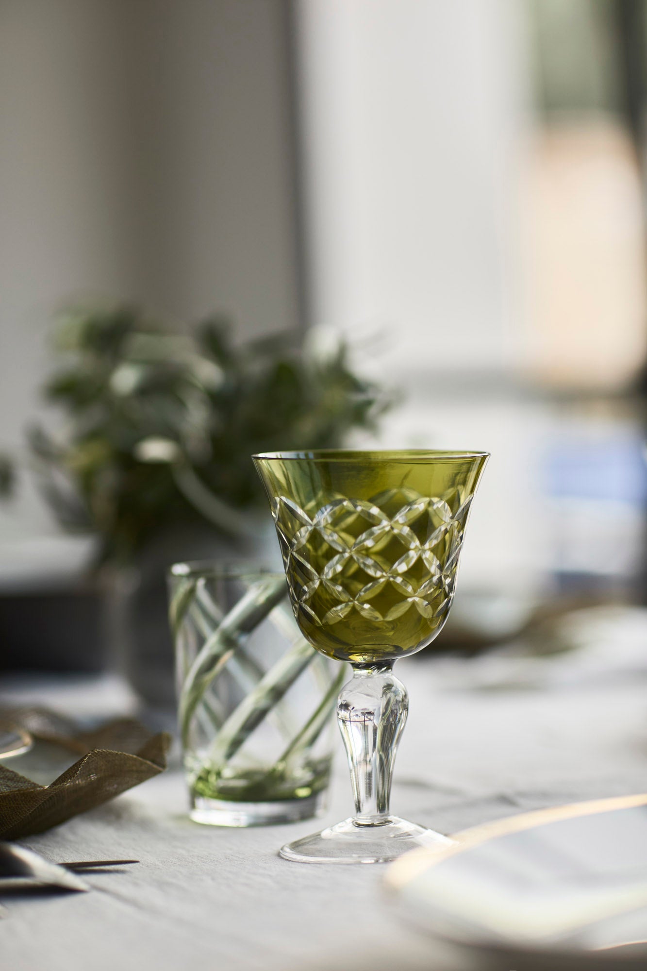 Verres - Cristal - multicolore - Lot de 6