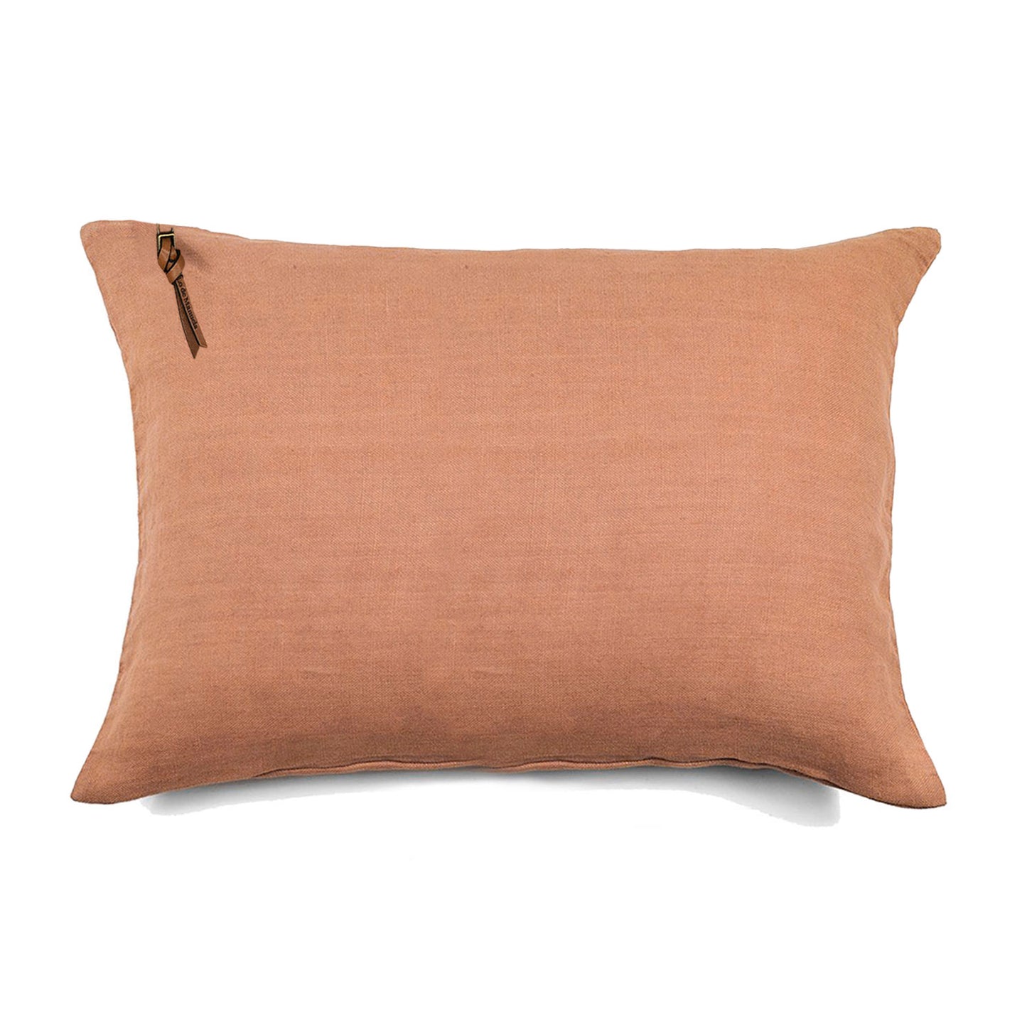 Funda De Cojín · Puro Lino Lavado · Camel Oscuro