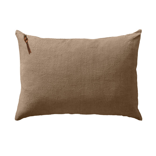 Funda De Cojín · Puro Lino Lavado · Pardo