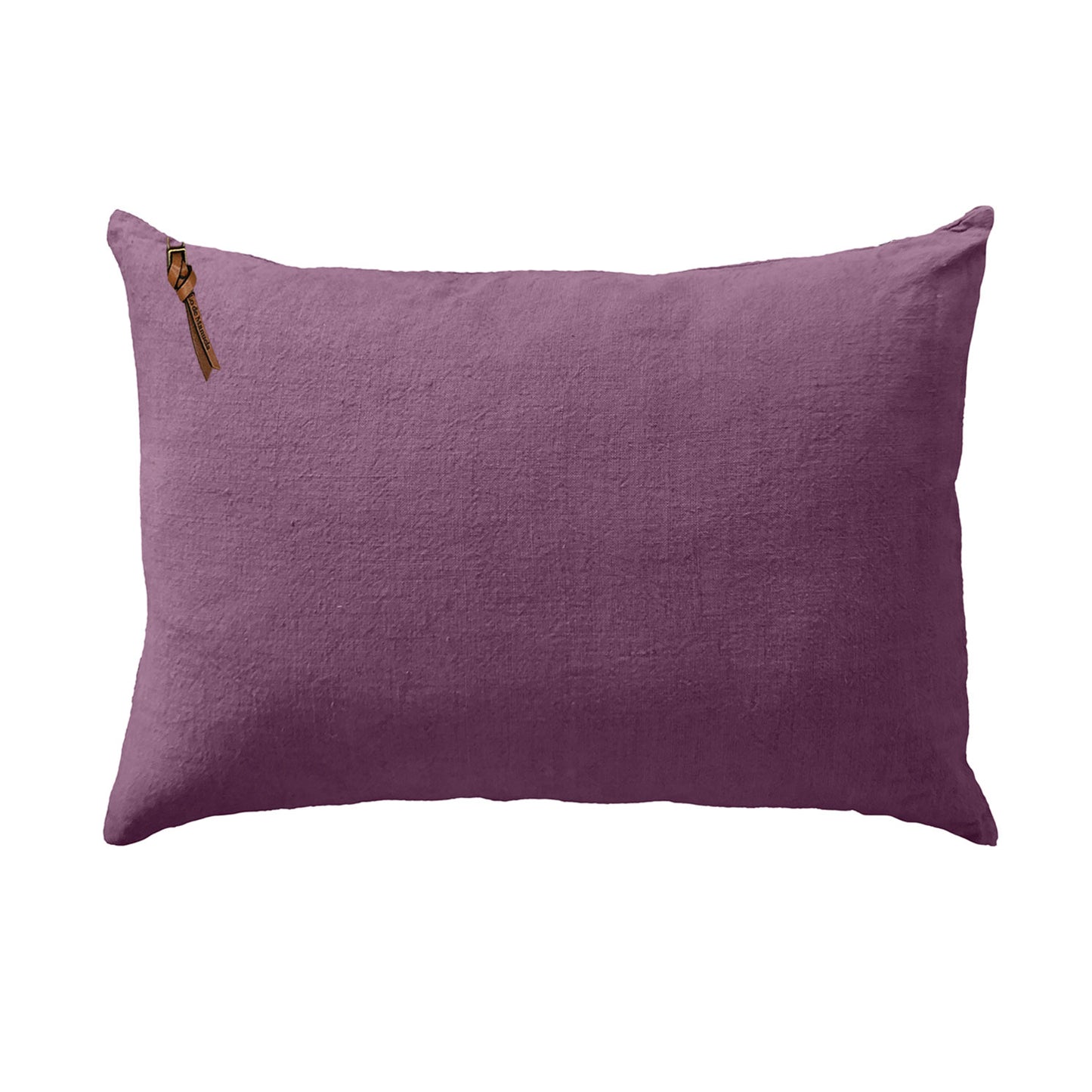 Funda De Cojín · Puro Lino Lavado · Púrpura