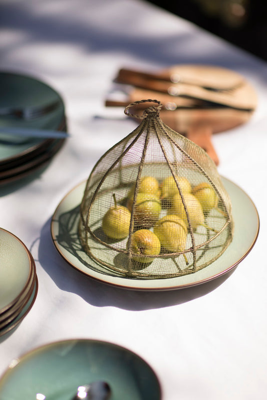 Campana · Abacá ·  Diseño Hat.  Color Caqui