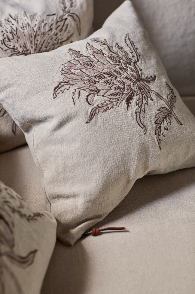 Funda De Cojín · Puro Lino Lavado · Cardeña