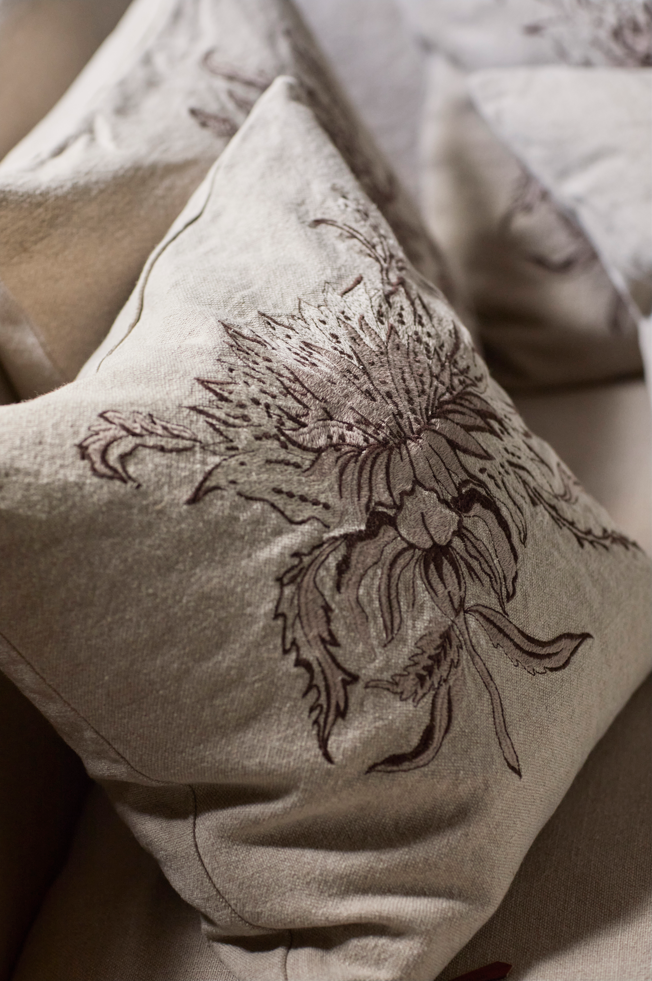 Housse de coussin - Pure Linen Washed - Thistle
