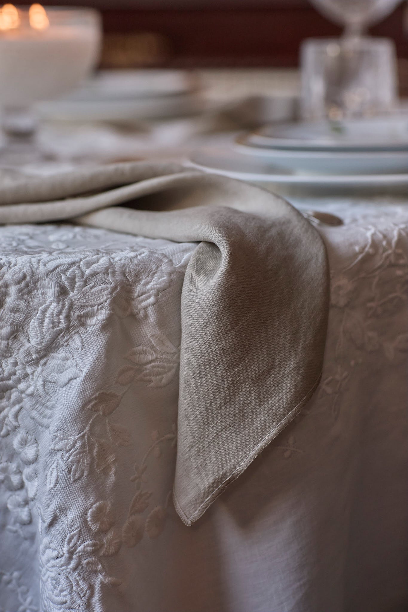 Servilleta · Puro Lino Lavado · base Beige/Beige