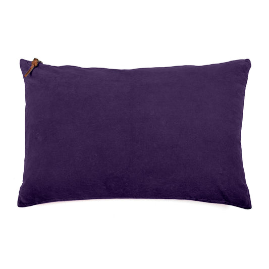 Funda De Cojín · Terciopelo Lavado · Púrpura