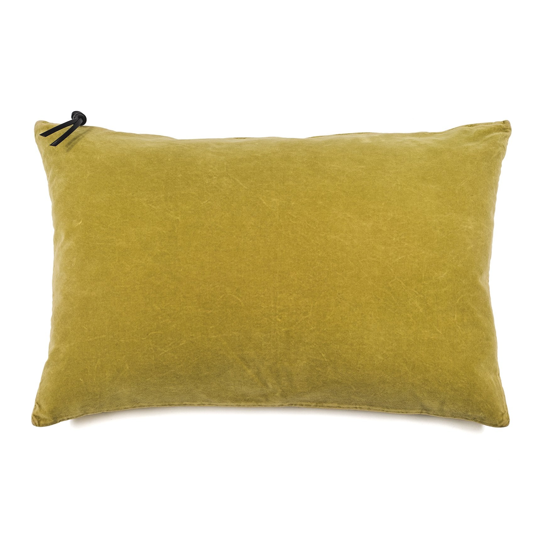 Housse de coussin 60X40 - Velours lavé - Couleur citron vert - Lo de Manuela