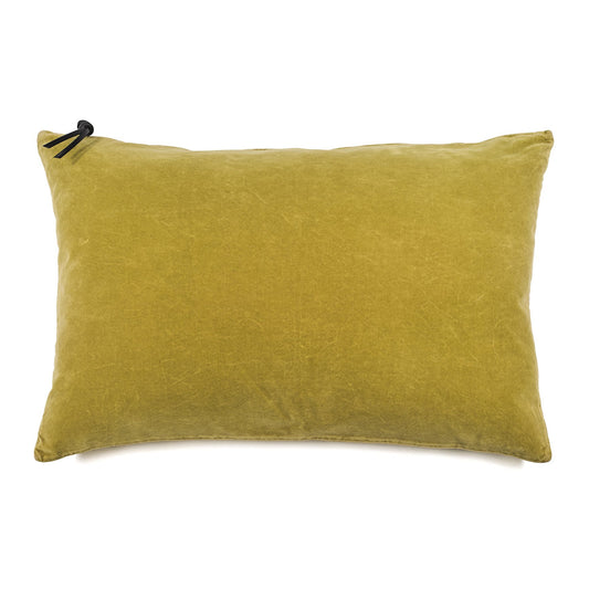 Housse de coussin 60X40 - Velours lavé - Couleur citron vert - Lo de Manuela