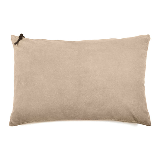 Funda De Cojín · Terciopelo Lavado · Camel